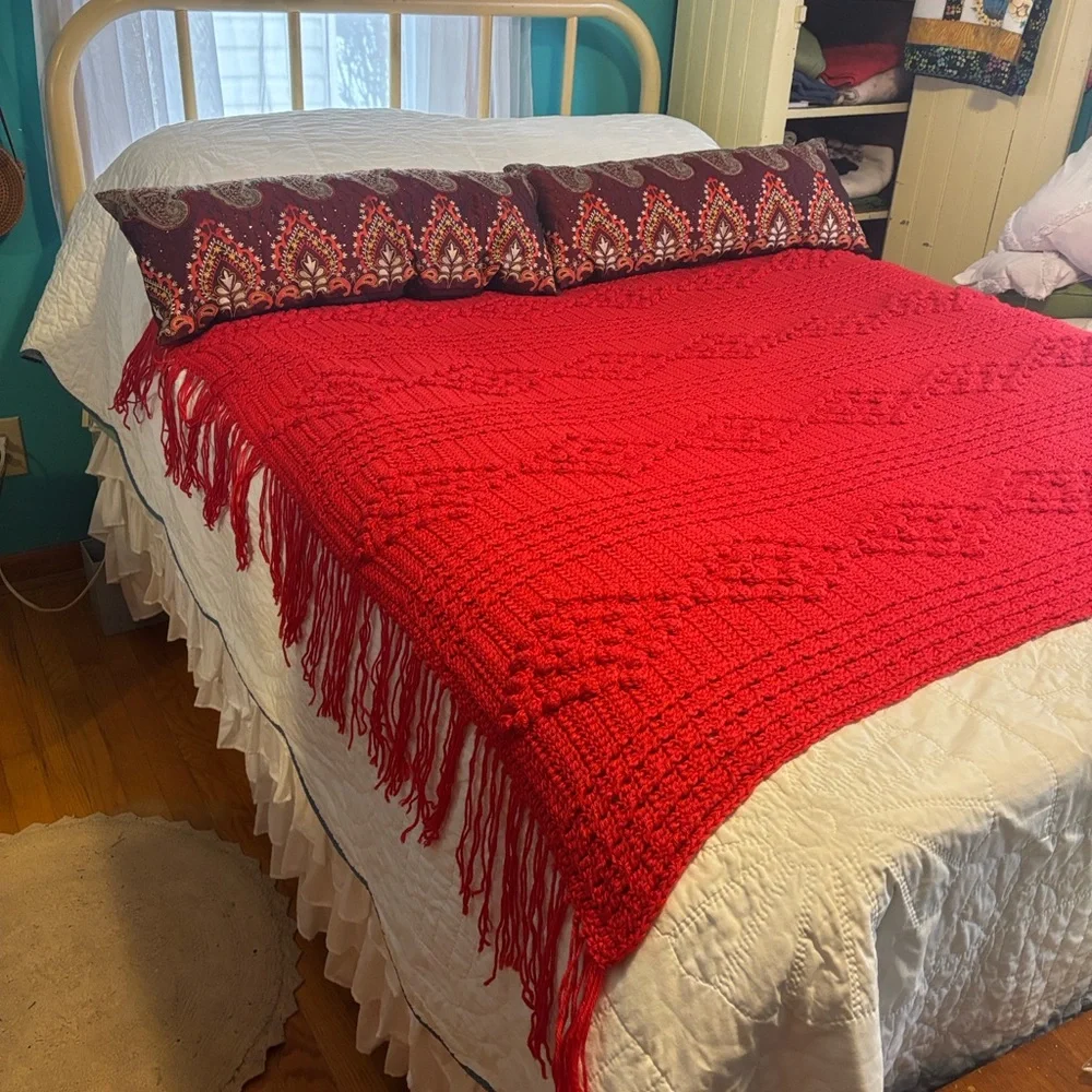 Pair of 2 Pier 1 Embellished Bohemian Long Pillows